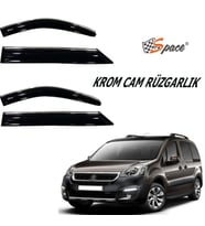 Krom Cam Rüzgarlığı 1.2Mm Peugeot Partner Tepe  2010-2015 2'Li / Caru462