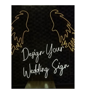 Design Your Wedding Sign Yazılı Neon Tabela