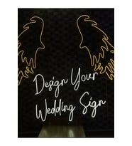 Design Your Wedding Sign Yazılı Neon Tabela