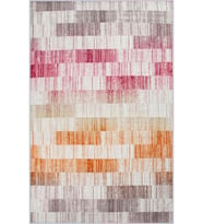 Eliana Home Baskılı, Yıkanabilir Kaymaz Taban Salon Halısı LNA1431 100x150 cm (Pembe)