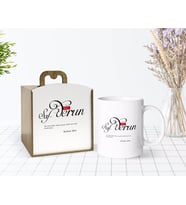 BK Gift Kişiye Özel Ahşap Kutuda Mânâ Safderun Tasarımlı Beyaz Kupa Bardak-1