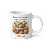 Seramik Atölyesi Temalı Özel Baskılı Kupa Bardak Hediye Porselen Mug