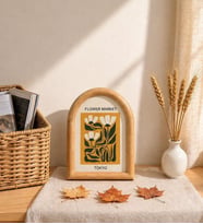 Bambu çerçeve 13*18 cm, camlı çerçeve,
