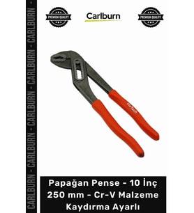 #Pense Profesyonel Tesisat Papağan Pense 10 İnç 250 mm CrV Malzeme Kaydırma Ayarlı