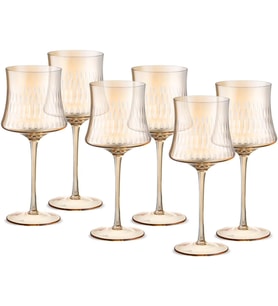 Jumbo Sandy Amber 6'Lı Kadeh Takımı