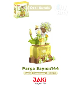 JAKİ Nanci Serisi KARAHİNDİBA MÜZİK KUTUSU 144 Parça Oyuncak Yapım Seti -FFJKHK113
