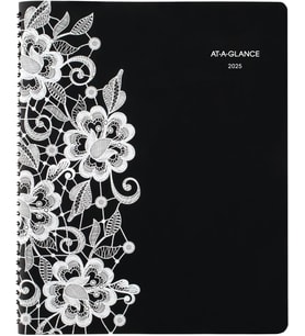 2025 Randevu Defteri Planlayıcısı, Haftalık ve Aylık, 8-1/2 "x 11", Büyük, Saatlik, Lacey (541-905-25)