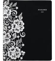 2025 Randevu Defteri Planlayıcısı, Haftalık ve Aylık, 8-1/2 "x 11", Büyük, Saatlik, Lacey (541-905-25)
