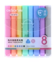 CHOSCH 8 Lİ SOFT KESİK UÇ HİGHLİTTER