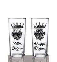 Kişiye Özel 2'li King Rakı Bardağı