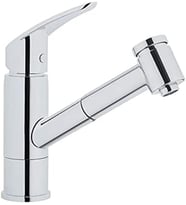 Artema Harmony Xl A42147 Pull-Out Eviye Bataryası, 8 Litre/Dk Akış Hızı, Uzayabilen El Duşu, Krom (Çok Renkli)