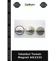Özel Üretim Hediyelik Hatıra Turistik Dekoratif Buzdolabı Süsü İstanbul Temalı Magnet Alk2233
