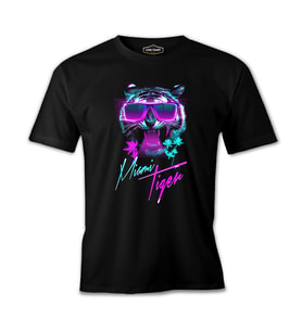 Miami - Kaplan Siyah Erkek Tshirt
