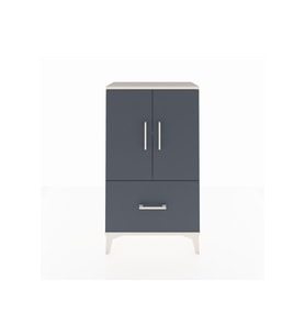 Arges Komodin 2 Raflı Tek Çekmeceli 2 Kapaklı 60x30x106 Aytaşı-Antrasit