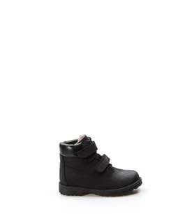 FAST STEP Hakiki Deri Kürklü Unisex Çocuk Worker Bot 006KPA1001 (Kum-Siyah)