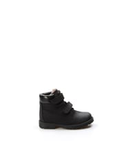 FAST STEP Hakiki Deri Kürklü Unisex Çocuk Worker Bot 006KPA1001 (Kum-Siyah)