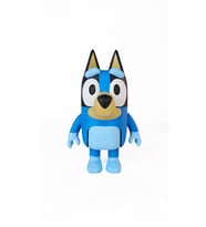 Bluey Heykel Büst 12K Detaylı Reçine Malzeme Biblo Dekor  El Boyaması Vernikli (Mavi)