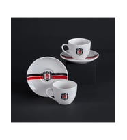 Neva Porselen BJK Desenli Çay Fincan Seti 2'li
