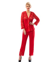 Mulvxbrf Brf02 Kırmızı Penye Pijama Takımı - 1570 (Mulvix)