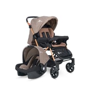 4 Baby Olympus Gold Çift Yönlü Travel Sistem Bebek Arabası (Kahverengi)