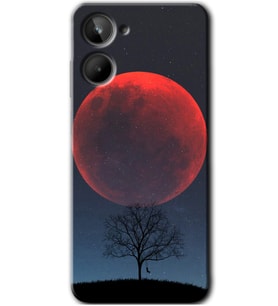 Realme 10 4G Kılıf HD Desen Baskılı Kılıf - Kanlı Ay