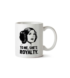 Princess Leia To Me Shes Royalty Star Wars iki Tarafı Baskılı Kupa Bardak