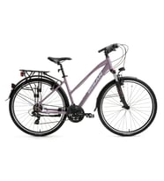 Bisan TRX8200 City 28 Jant 21Vites 45CM Kadro Bayan Şehir Bisikleti Mat Mor - Beyaz Mor