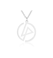 Linkin Park Kolye 60 cm Gümüş Renk Zincirli, Metal Rock Aksesuarı (Unisex)