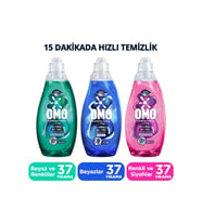 OMO Express Fresh Sıvı Deterjan 1480 ml Ultra Beyaz X1 Renkli Ve Siyahlar X1 Kötü Koku Karşıtı X1