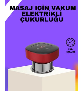 Vakumlu Masaj Aleti Çok Kademeli Emme Isıtmalı Ev Tipi Terapi