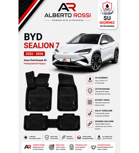 BYD SEALİON 7 2025 - 2026 Araca Özel Kauçuk 3D Profesyonel Oto Paspası