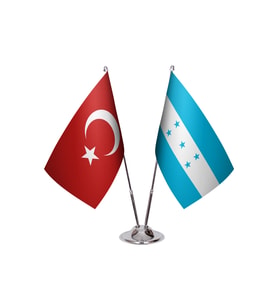Honduras İkili  Masa Bayrağı