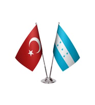Honduras İkili  Masa Bayrağı