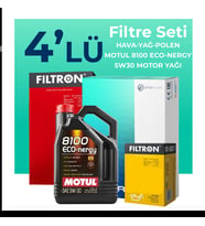 Filtron Skoda Fabia 1.2 TSi Filtre Bakım Seti Motul Motor Yağlı (2010-2013) 4 Lü