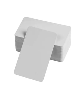 Boş Kelime Kartları 5X8 Cm - 50 Adet Oval Kenarlı Tabu &Amp; Not Kartları - Beyaz