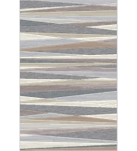 Eliana Home Baskılı, Yıkanabilir Kaymaz Taban Salon Halısı LNA0371 100x150 cm (Gri)