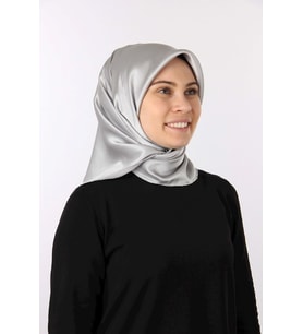 371 Aker Taşlanmış Düz İpek Eşarp 7747758