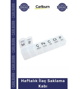 #İlaçKutusu Kompakt Tasarım Günlük Bölmeli Haftalık İlaç Saklama Kabı – Düzenli Pratik Kullanım