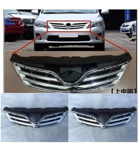 Toyota Corolla Makyajlı Kasa Ön Panjur Krom 2010-2012