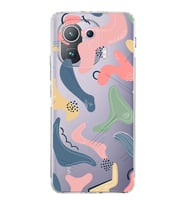 Xiaomi  Mi 11 Pro  Kamera Korumalı Kapak Abstract Tasarımlı Şeffaf  Kılıf