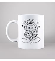 Kulaklık ( Music ) Tasarımlı Kupa