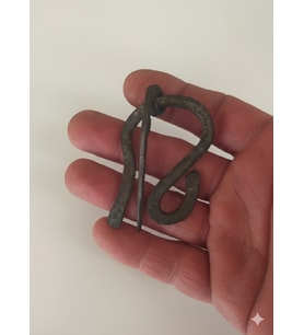 El yapımı dövme demir yaka iğnesi broş (Metal)