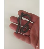 El yapımı dövme demir yaka iğnesi broş (Metal)