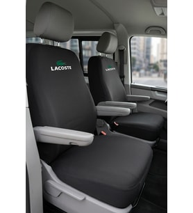 Volkswagen Transporter 4+1 - Siyah Penye Oto Koltuk Kılıfı - L Baskılı