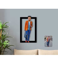 BK Gift Kişiye Özel Tam Boy Erkek Karikatürlü 3D Ahşap Tablo-1