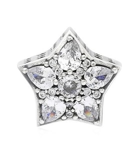 Nur Silver Yıldız Model Gümüş Charm NUR-BL00327