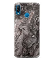 Huawei P20 Lite Mate 10 20 Lite Pro P40 Lite KılıfDesemli Silikon Gri Mermer 1376