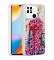 Xiaomi Redmi 10C Kılıf Kamera Korumalı Simli Renkli Tasarım Silikon Kulübe