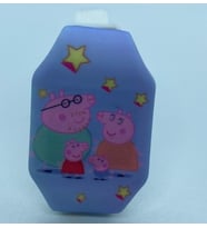 Kumik Peppa Pig Ailesi Karanlıkta Parlayan Led Oyuncak Saat
