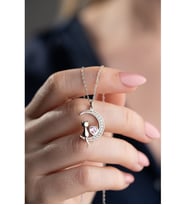 Saklı Takı 925 Ayar Gümüş Kedi Kolye